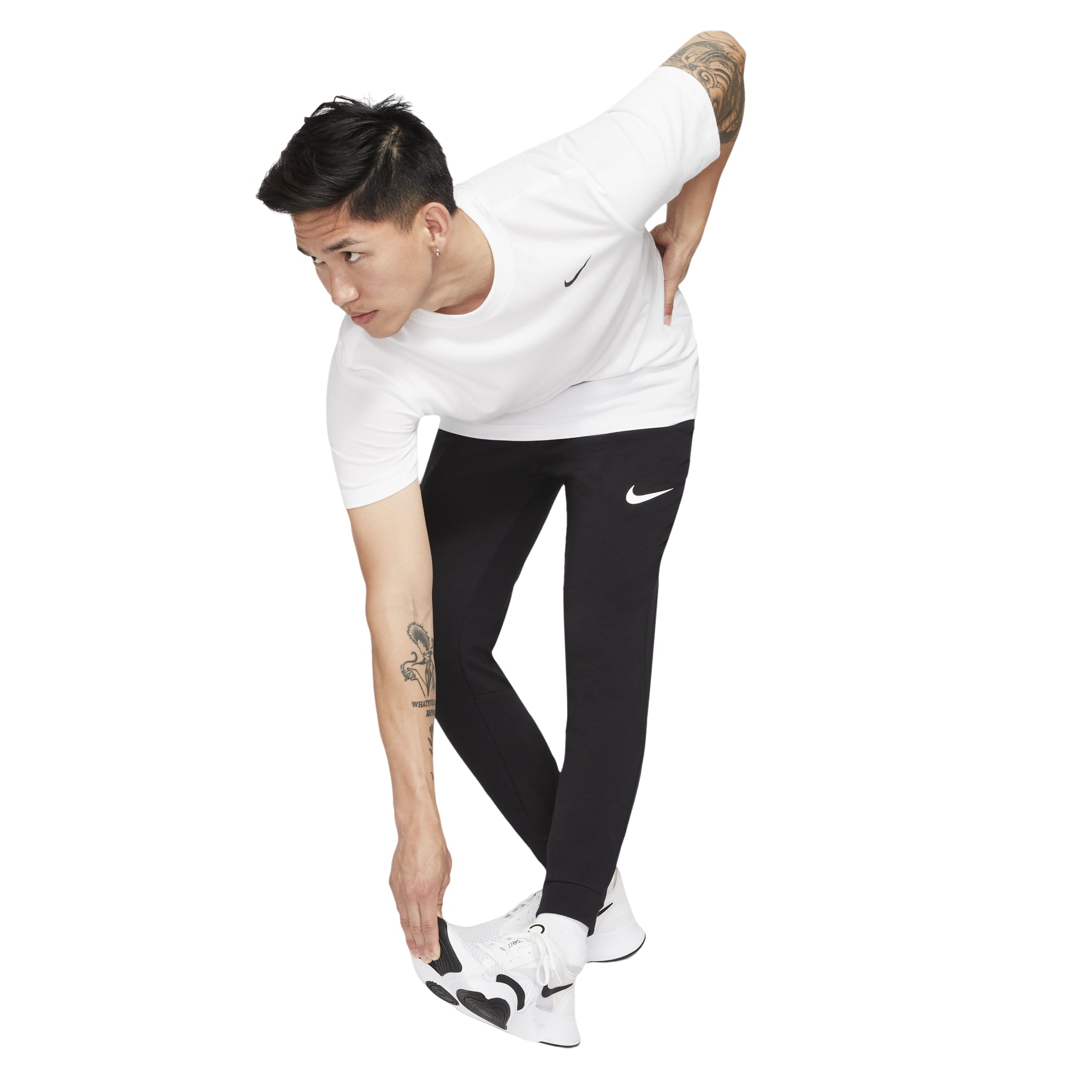Men's Nike Dri-fit Solid Color Casual Training Sports Pants/Trousers/Joggers Black CZ6380-010