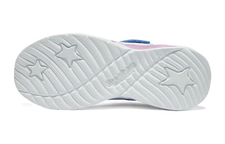 (GS) Skechers Lights Flicker Flash 'Blue' 319043L-PWAQ