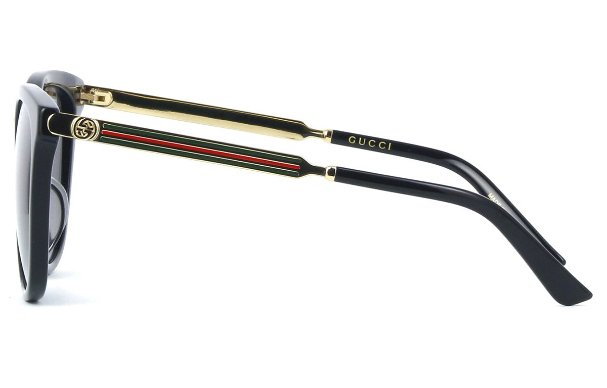Gucci Double G Webbing Series Sunglasses Asia Edition Tortoiseshell Color Circular GG0079SK