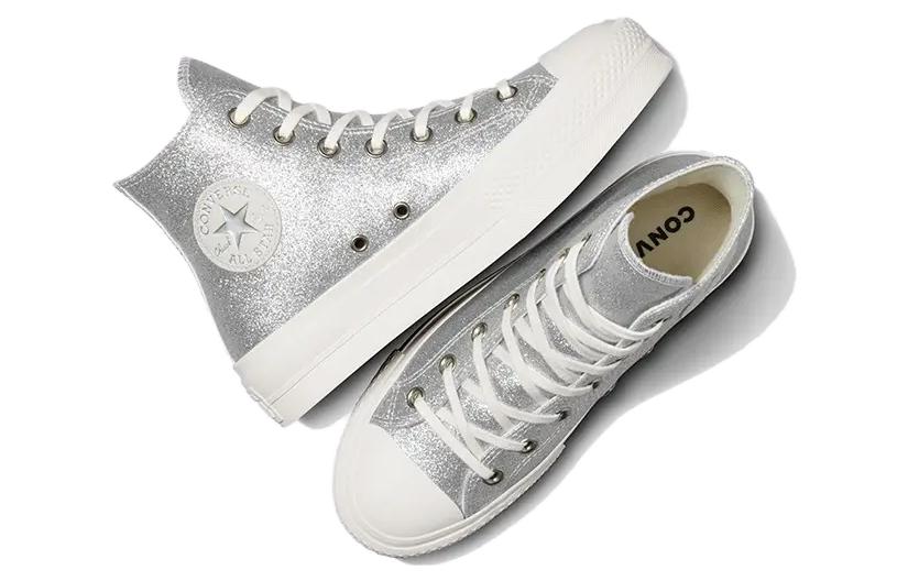 (WMNS) Converse Chuck Taylor All Star Lift Hi 'Silver' A07949C