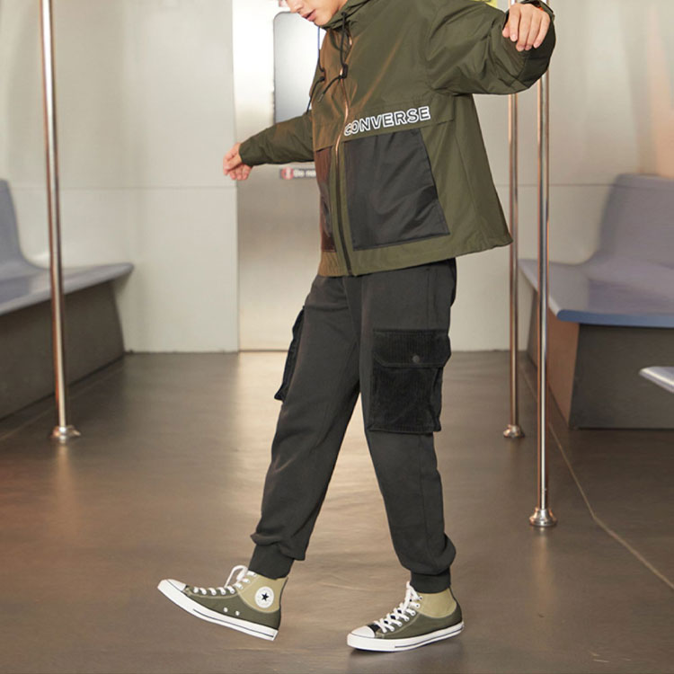 Converse Premium Short Down Jacket Asia Sizing 'Cargo Khaki' 10021983-A03