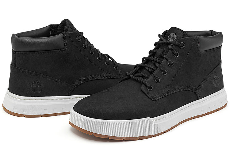 Timberland Maple Grove Wide Fit Leather Chukka Boots 'Black' A5PSGW