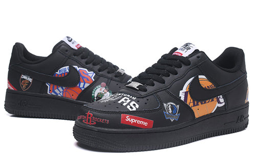 Nike x Supre-me NBA Air-Force 1 'Black' AQ8017-002