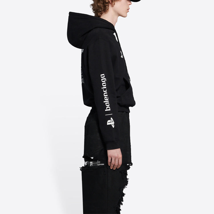 Balenciaga x PlayStation Unisex FW21 Printing Black 657034TKVF41070