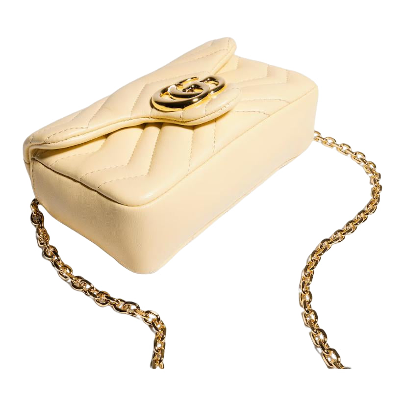 (WMNS) Gucci GG Marmont Mini Shoulder Bag 'Light Yellow' 841290-AAGUV-9305
