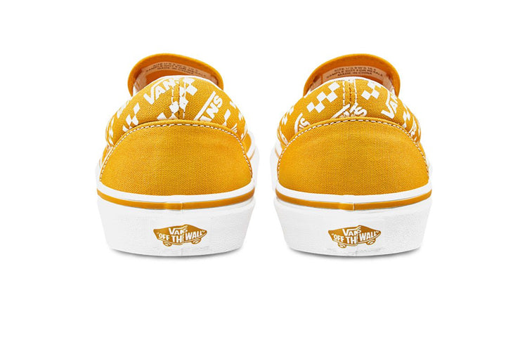 Vans Classic Slip-On 'Logo Repeat - Cadmium Yellow' VN0A4U38WL3