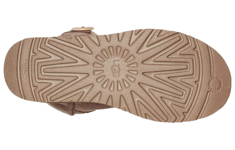 (WMNS) UGG Mini Bailey Button II Boot Fleece Lined Coffee 1016422-CRBO
