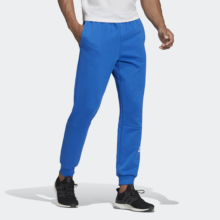 adidas Sports Training Printed Logo Pants Men's Blue FL3936