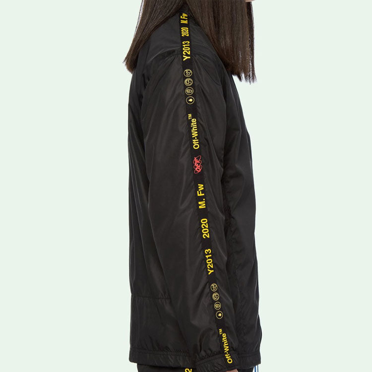 Off-White Industrial Tape Zipped Track Jacket OMBD010F19E060031000