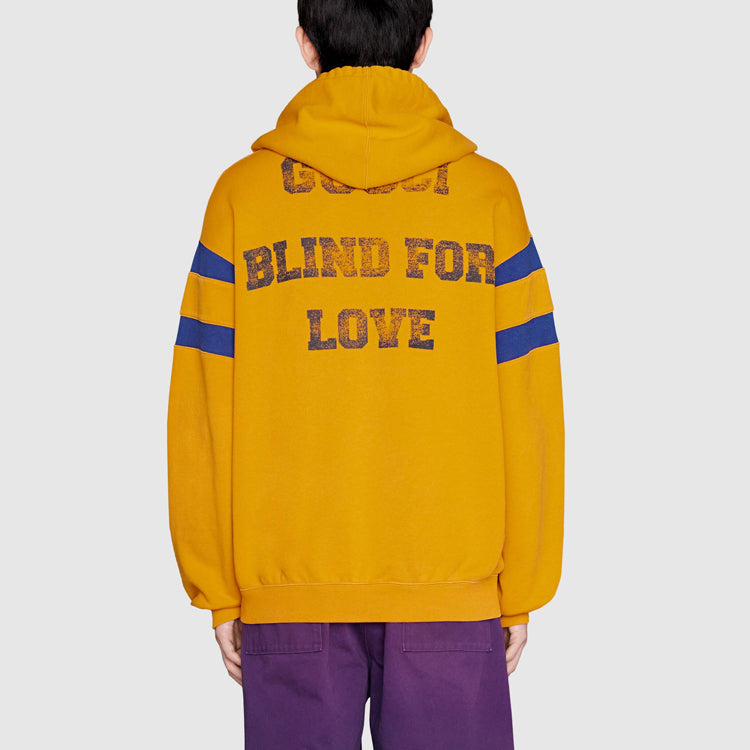 Men's Gucci FW21 Alphabet Printing Pattern Long Sleeves Autumn Orange 655469-XJDHN-7245