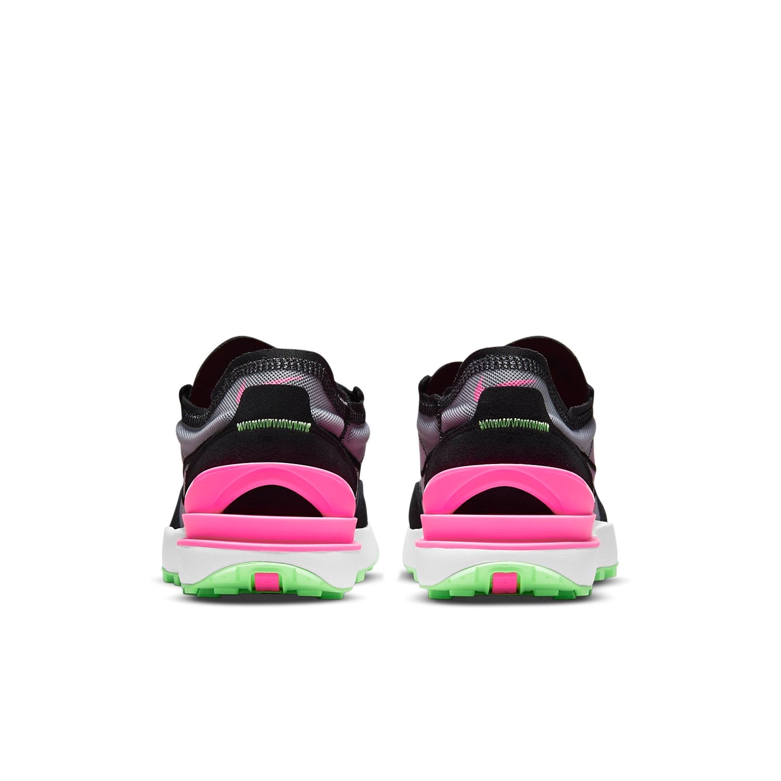 Nike Waffle One Low-top Running Shoes Black/Pink DM8143-100