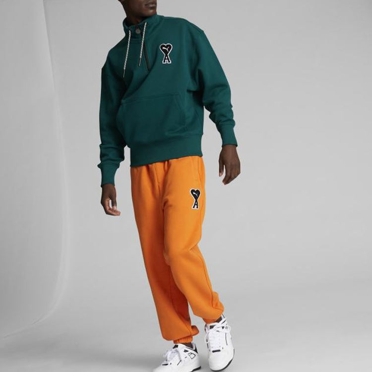PUMA X Ami Half Zip Sweatshirt 'Green' 535993-24