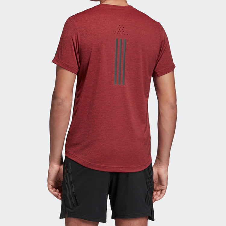 adidas CHILL TEE M Training Sports Short Sleeve Red FL8581