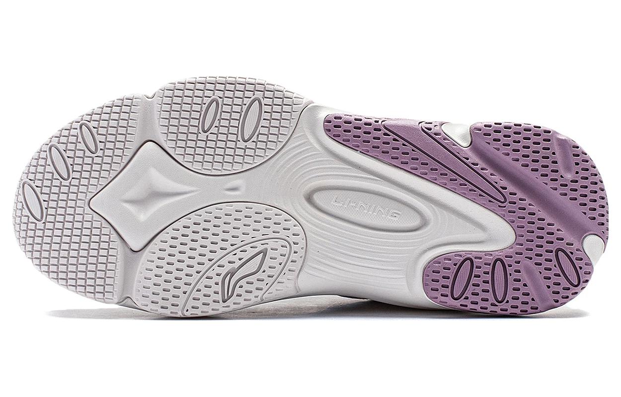 (WMNS) Li-Ning Coconut 'White Grey Purple' AGCT392-3