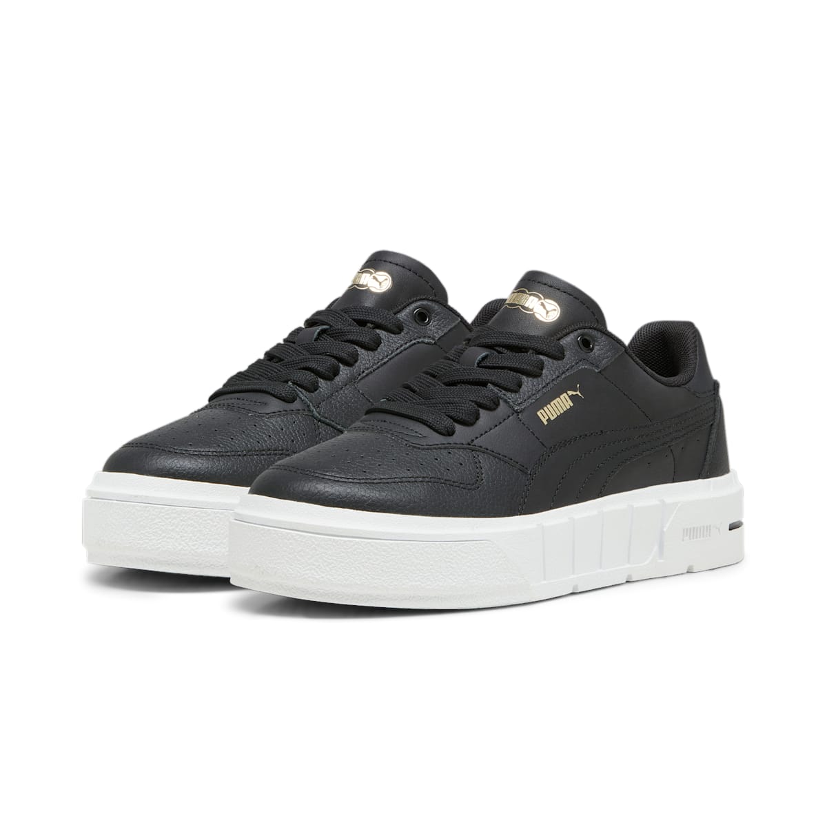 (WMNS) PUMA Cali Court Leather 'Black White' 393802-04