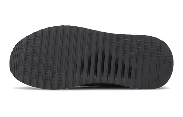 (GS) PUMA Pacer Next Ffwd Low Top Running Shoes Black/Yellow 374201-02