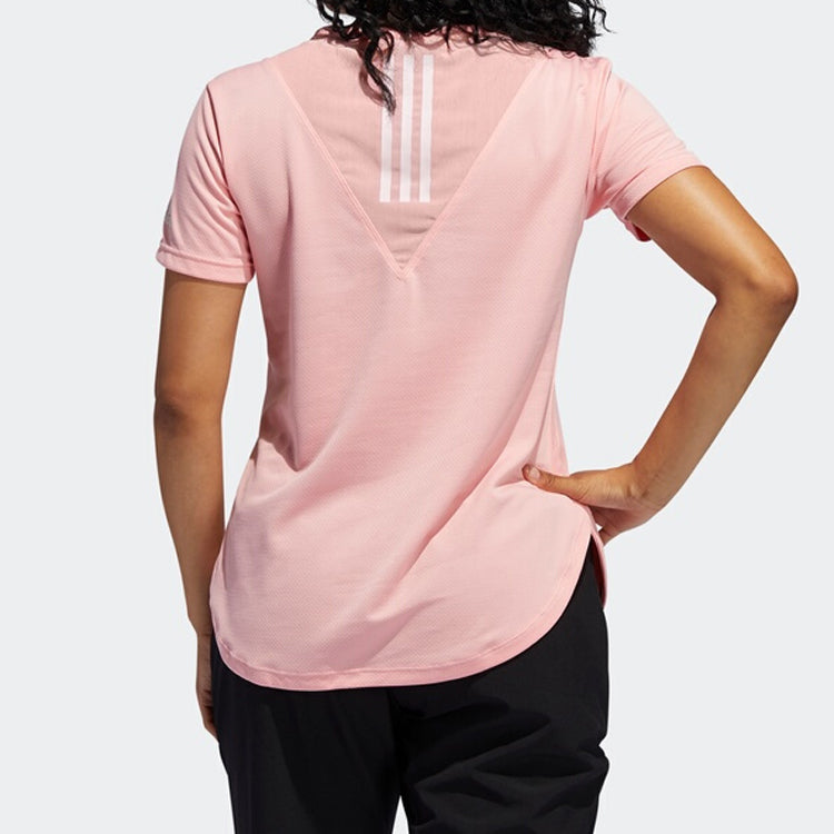 (WMNS) adidas Training 3-Stripes Tee HEAT.RDY Pink FK9619