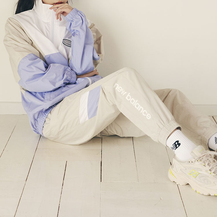 New Balance Sportswear Pants Asia Sizing 'Beige Blue' 5TC17133-BEI
