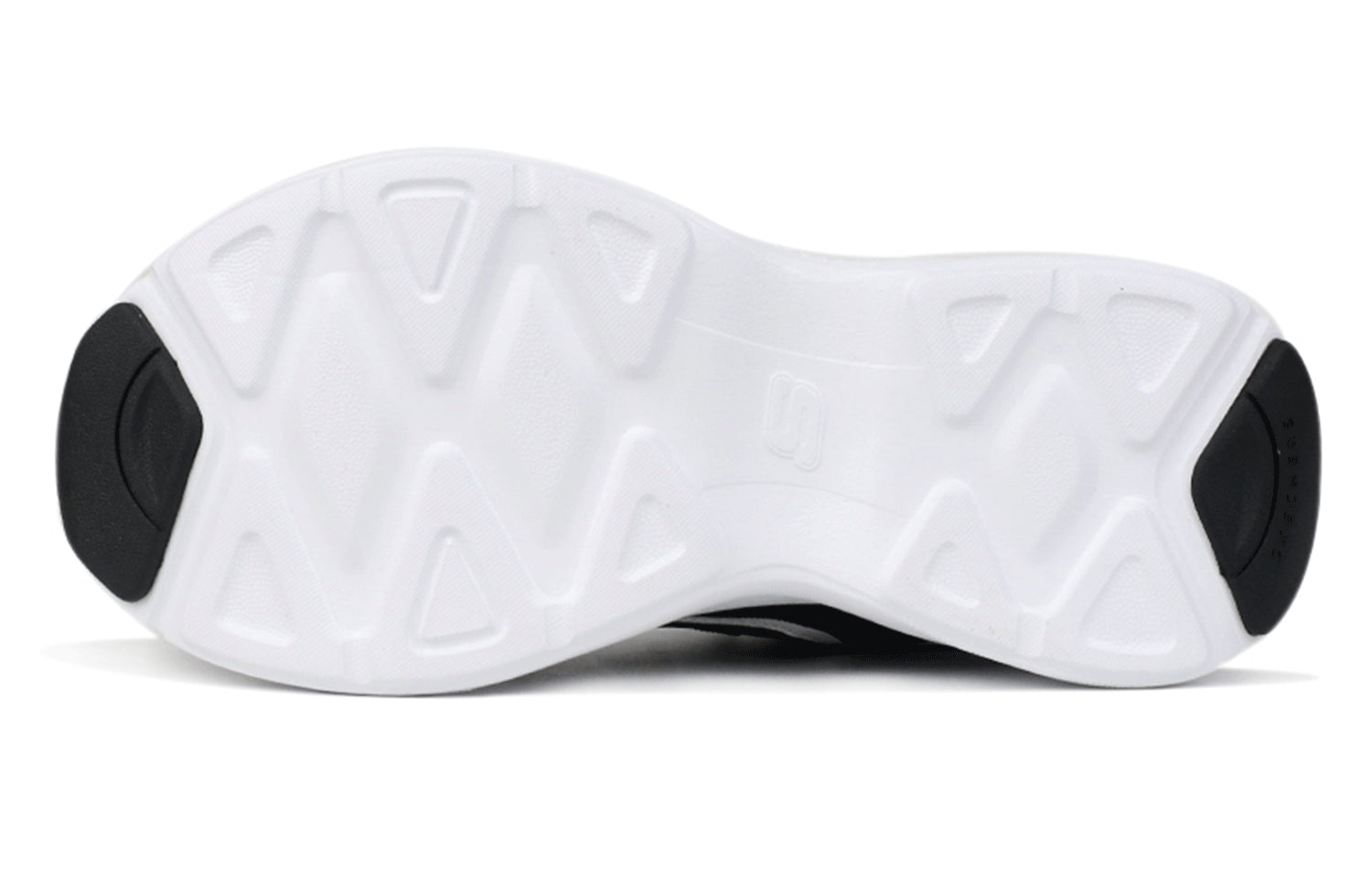 Skechers D'lites Airy Sports Shoe Black White 666117-BLK