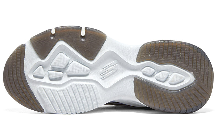(GS) Skechers Dlites Chunky Shoes 'White Blue Black' 319004L-WLV