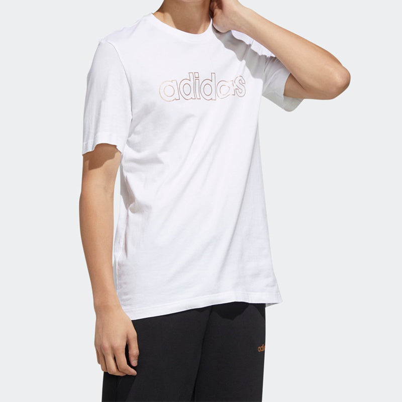 adidas M Ess Br Tee Sports Stylish Round Neck Short Sleeve White FM3444