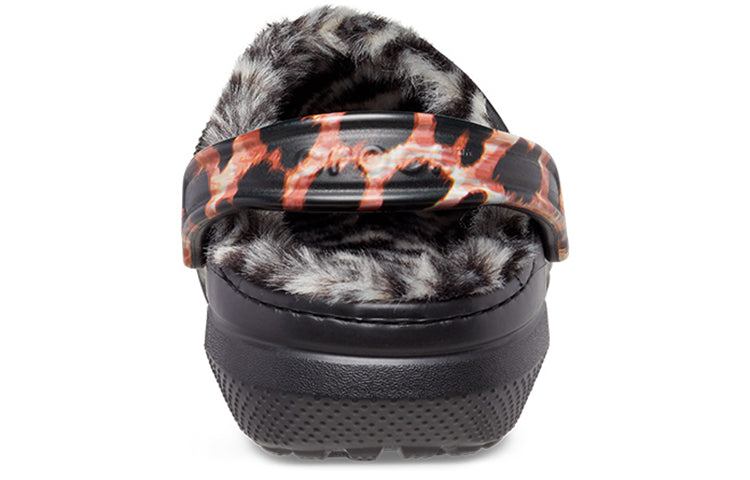 Crocs Classic Lined Animal Remix Clog 'Black & Multi' 207842-0ZR