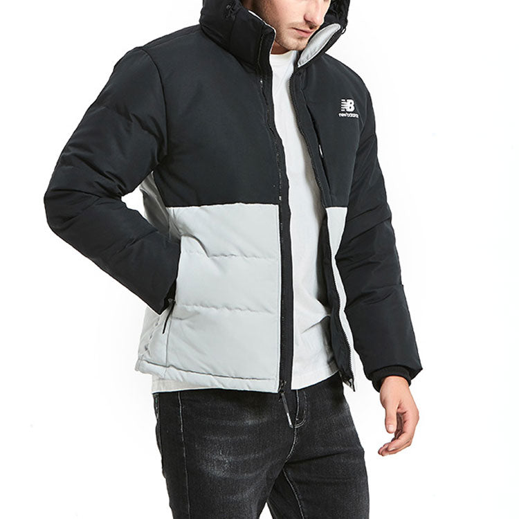 New Balance Windproof Lifestyle Down Jacket Asia Sizing 'Black White' AMJ93551-LAN