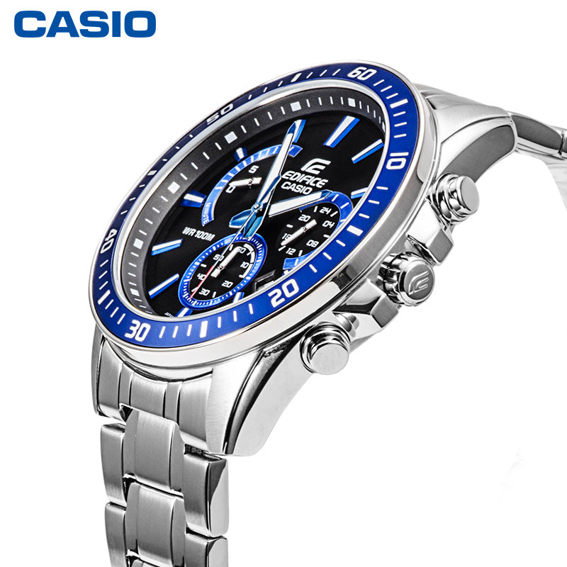 CASIO Waterproof EDIFICE Stainless Steel Strap Mens Blue Analog EFR-552D-1A2VUPRD