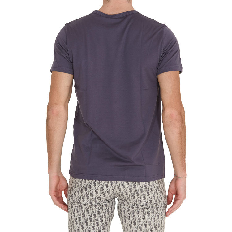 DIOR Embroidered Short Sleeve For Men Dark Grey 013J600A0589-485