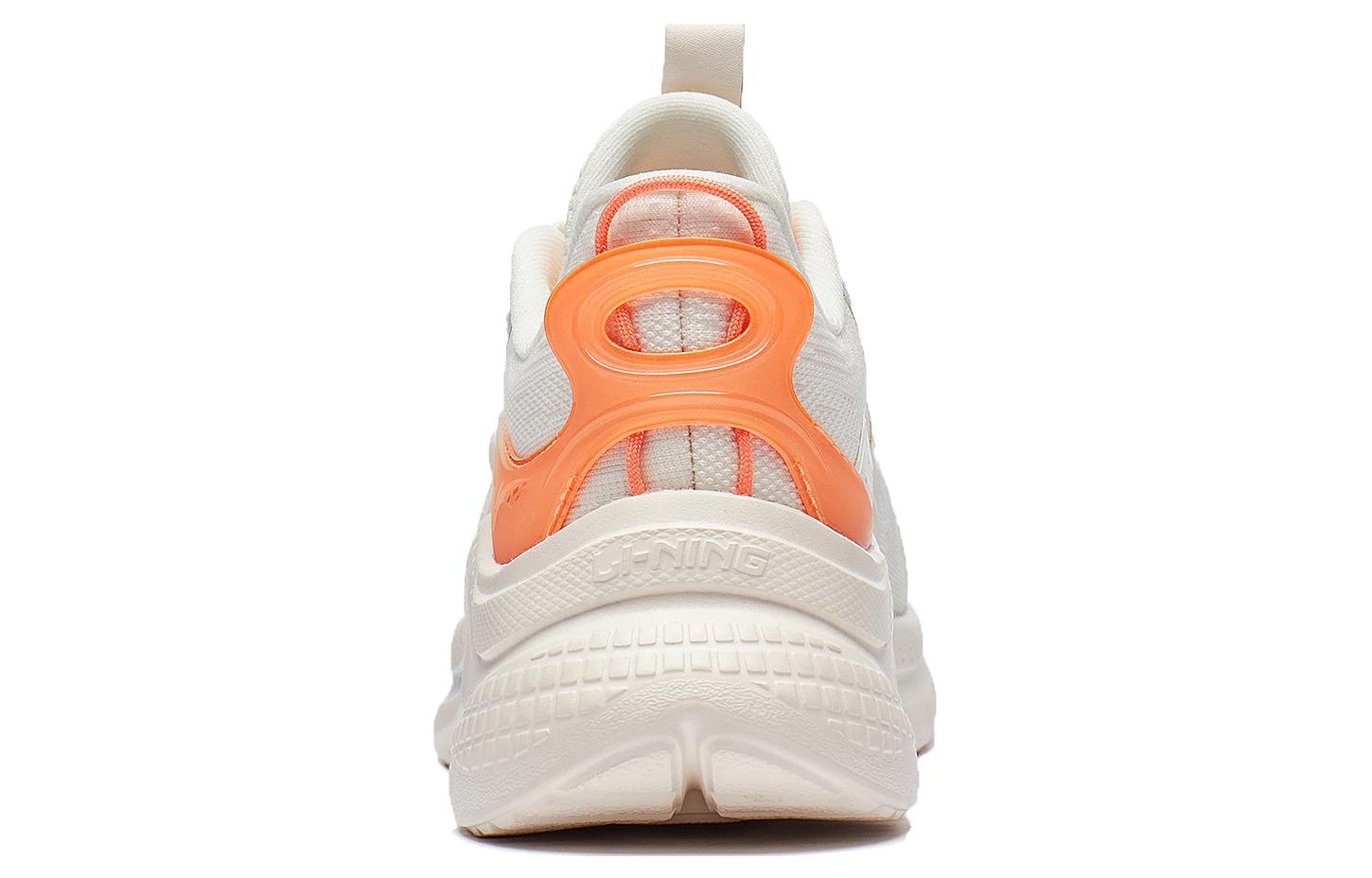 (WMNS) Li-Ning Floating Cloud 'White Orange' AGLT030-4