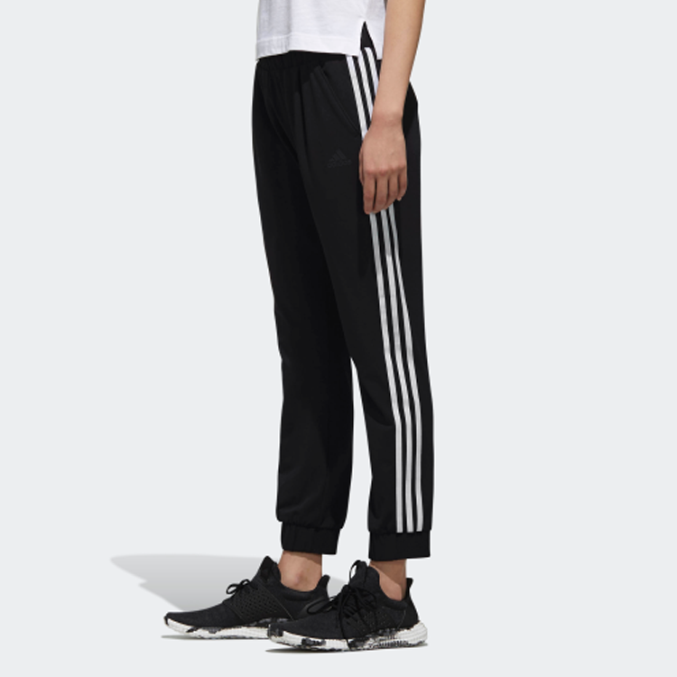 (WMNS) adidas Woven 3S Pant White Bundle Feet Sports Pants Black DW5724