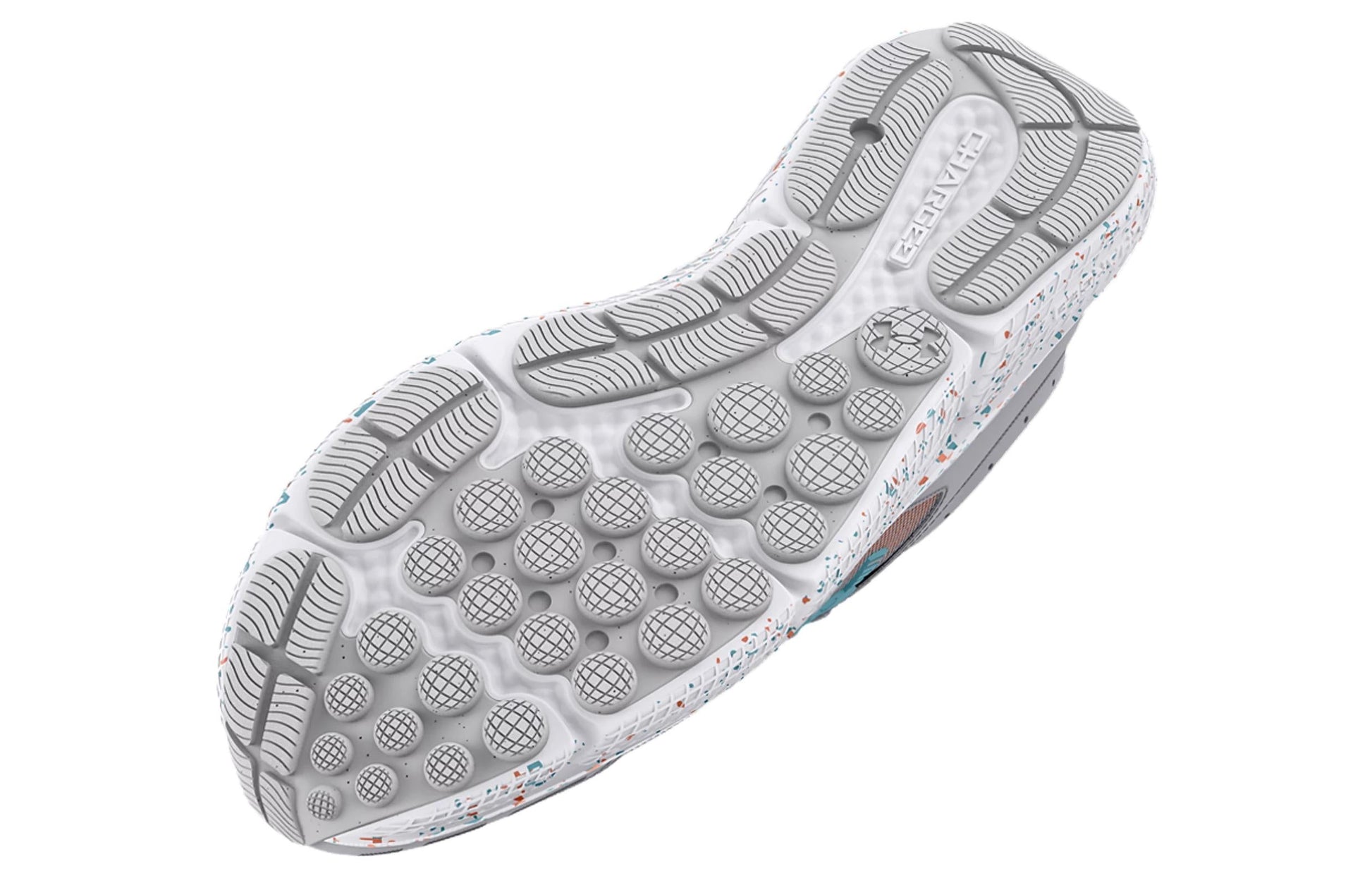 (WMNS) Under Armour Charged Assert 10 Paint Splatter Running Shoes 'Grey Blue' 3027092-100
