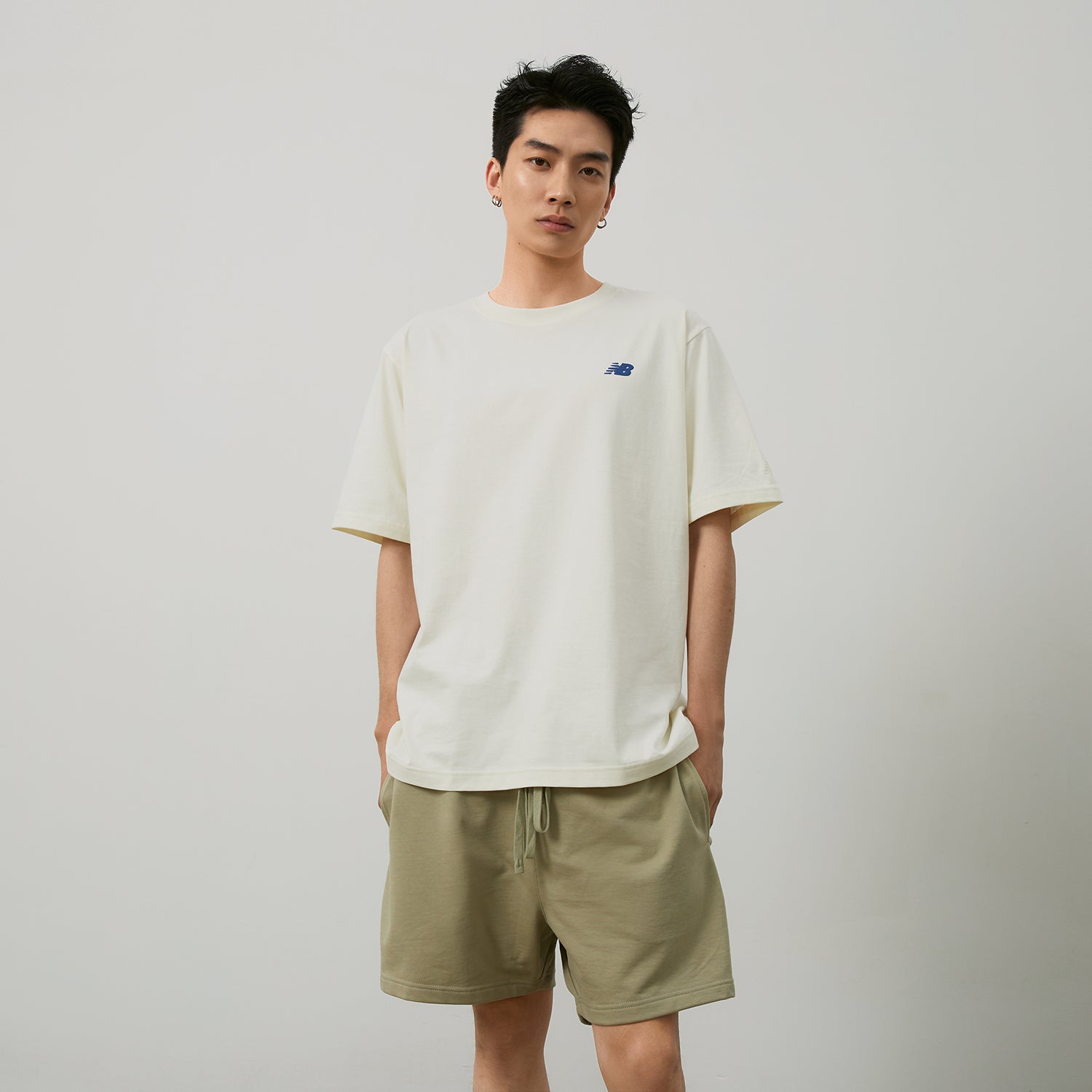 New Balance Running Duo Graphic T-Shirt Asia Sizing 'Ivory' NEE26121-IV