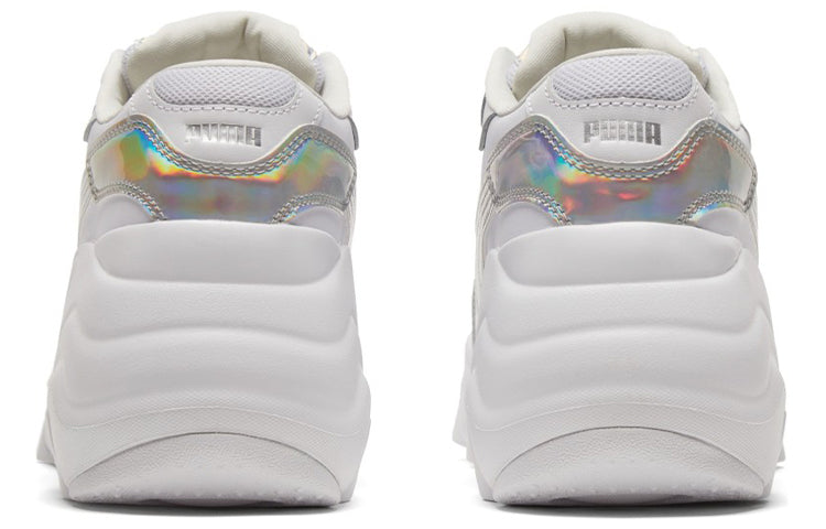 (WMNS) PUMA Pulsar Wedge 'Iridescent - White Silver' 385251-01