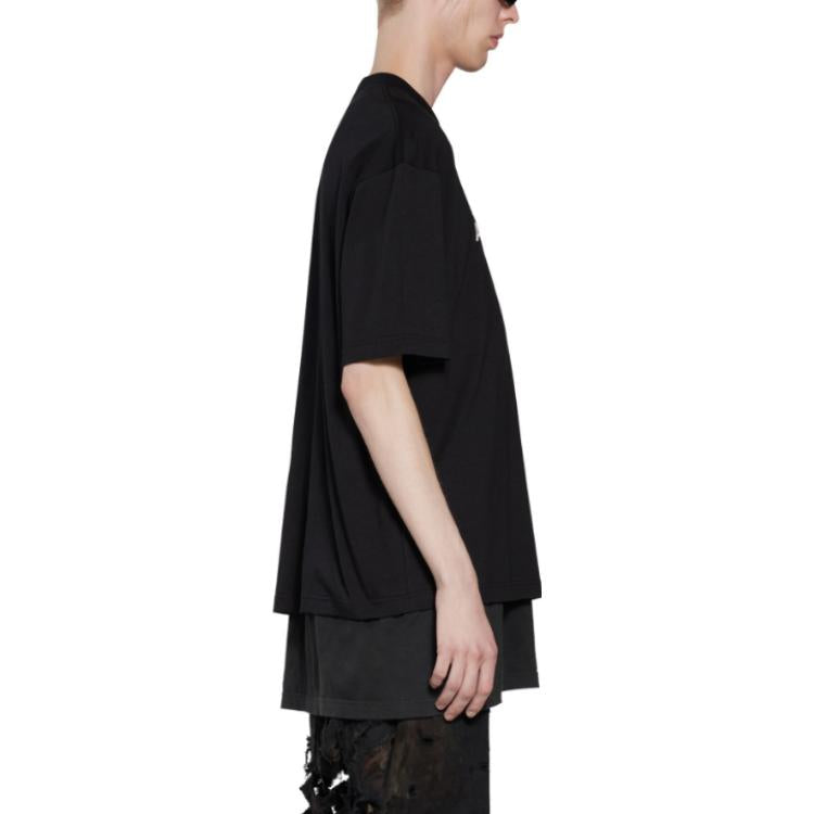 Balenciaga Mirror Balenciaga T-Shirt Medium Fit 'Black' 612966TNVR21070