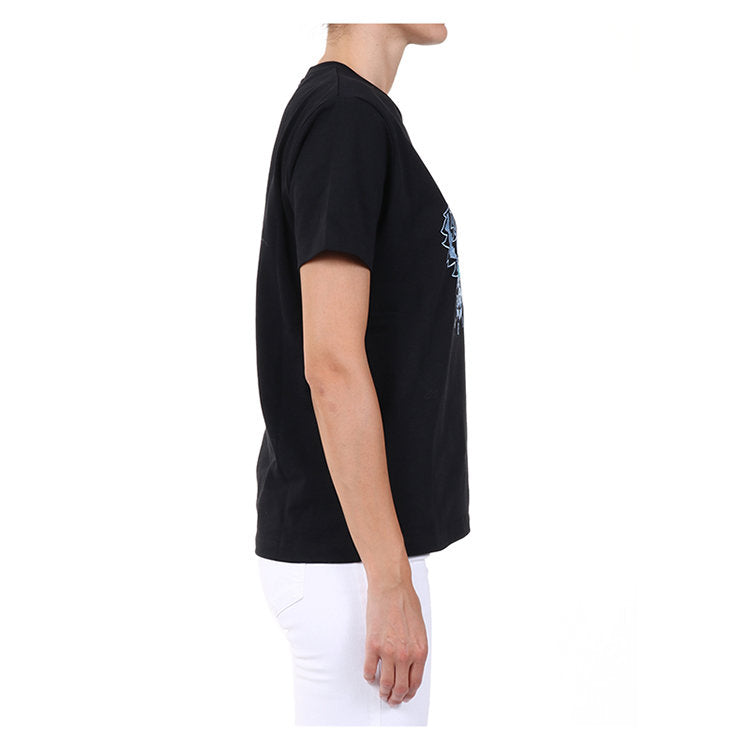 KENZO Tiger Head Pattern Round Neck Short Sleeve Black FA62TS9124YE-99A