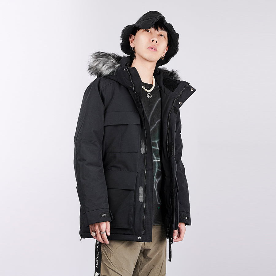 New Balance Warm Long Down Jacket Asia Sizing 'Black' NPA46021-BK