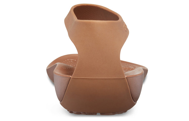 (WMNS) Crocs Serena Flip 'Brown' 205468-860