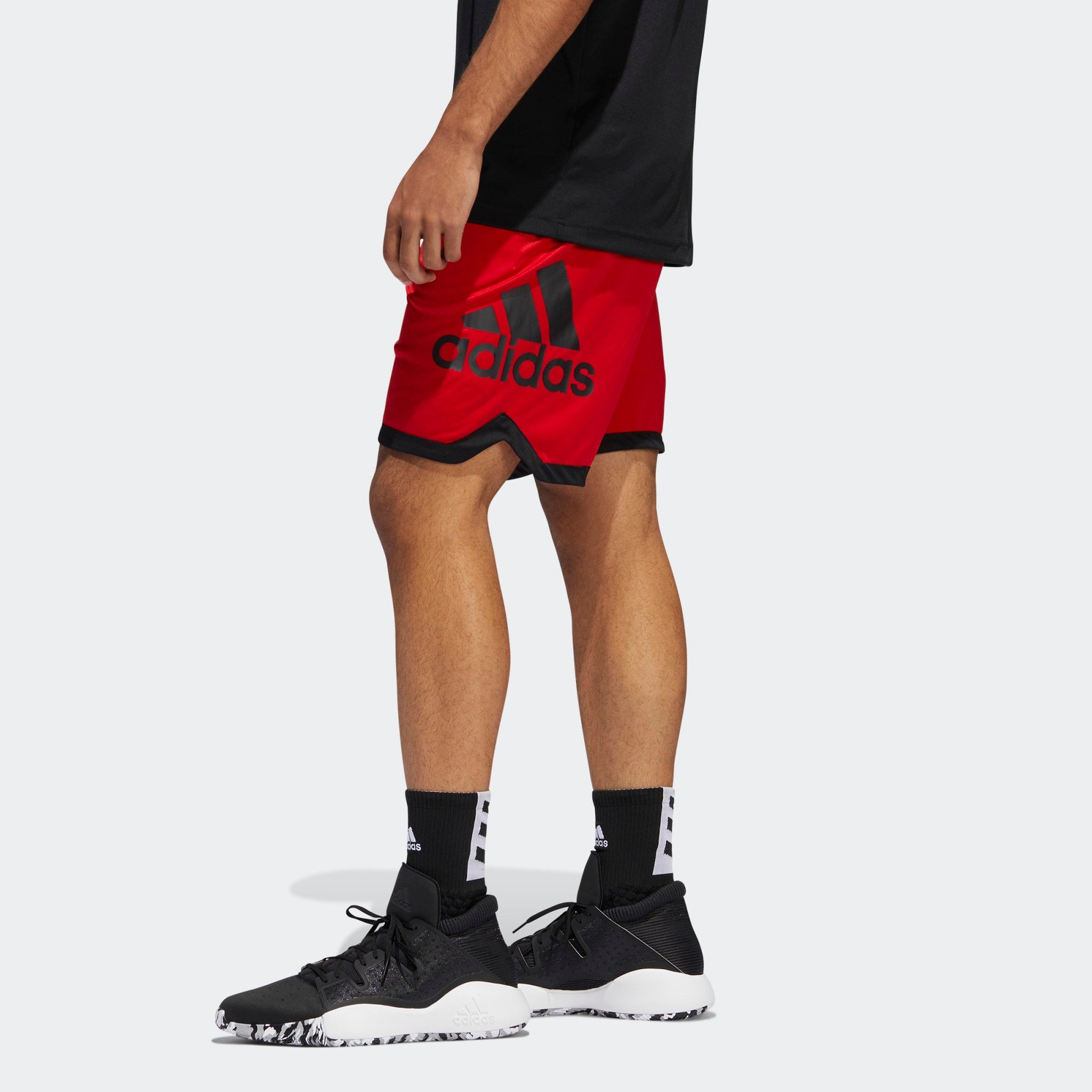 adidas Running Training Sports Basketball Shorts Red DX6744
