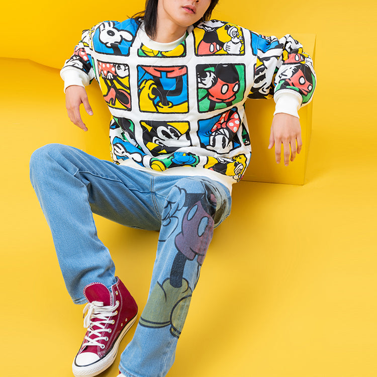Men's Levis  DISNEY Crossover Mickey Round Neck Pullover Multicolor A0613-0000