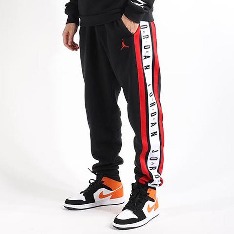 Air Jordan Bundle Feet Sports Fleece Lined Basketball Long Pants Black BQ5665-010