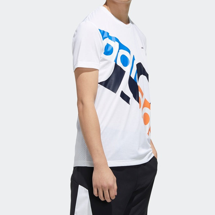 adidas neo M Cs Printing Short Sleeve White FN6501
