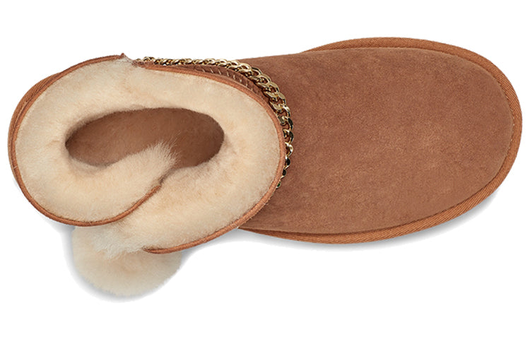 (WMNS) UGG Classic UGG Charm Mini Fleece Lined Brown 1112493-CHE