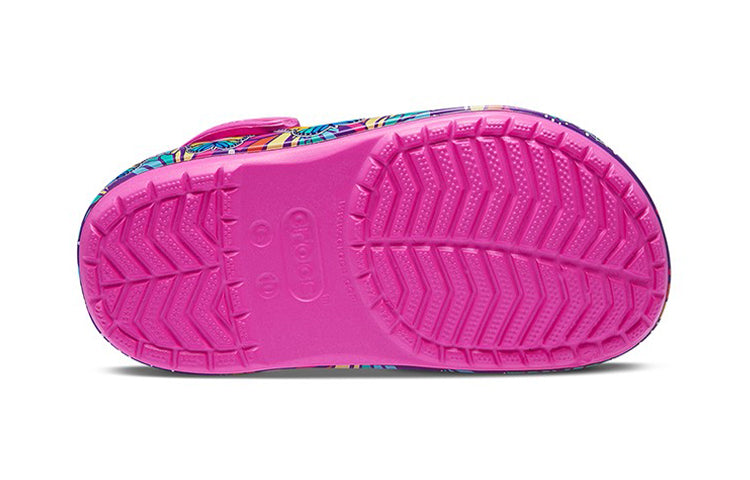 (GS) Crocs Fun Lab Multi Butterfly Band Light Clogs 'Pink Blue' 206158-6QQ