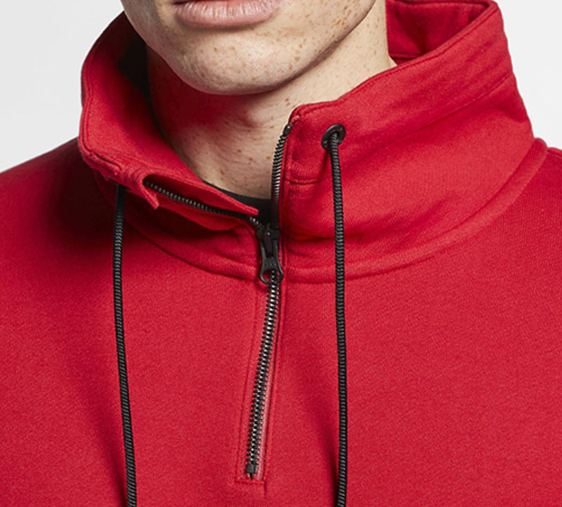 Air Jordan Half Zipper Athleisure Casual Sports Red AV2293-687