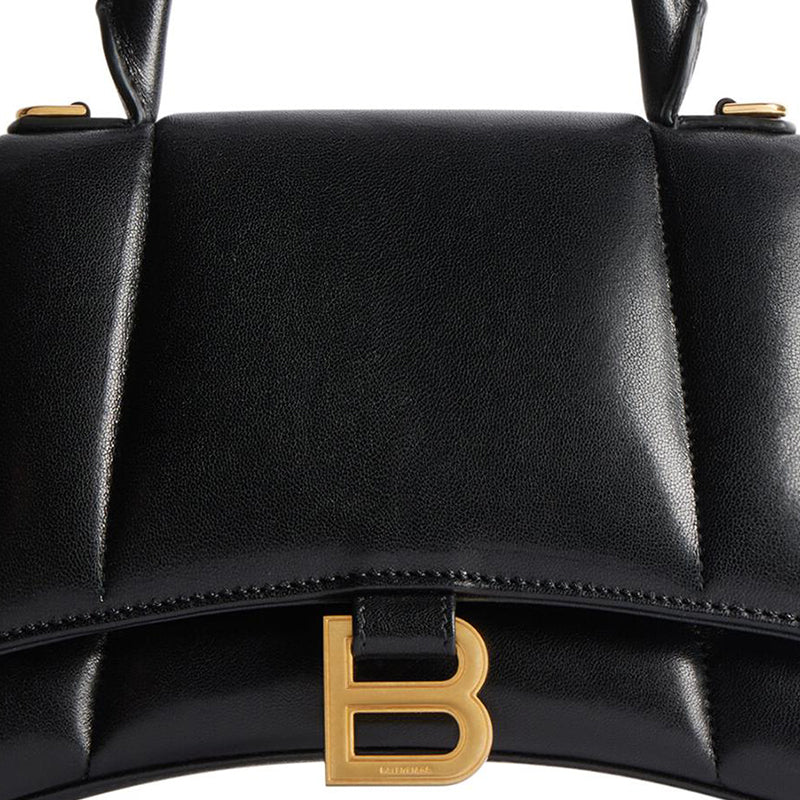 (WMNS) Balenciaga Hourglass Small Handbag 'Black' 5935462AATJ1000