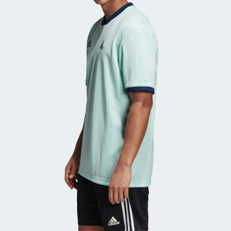 adidas Soccer/Football Sports Round Neck Short Sleeve Jersey Mint Green DP2703