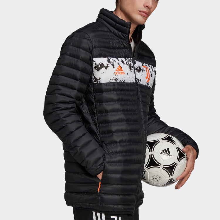 adidas Juventus Soccer/Football Sports Down Jacket Black FR4206