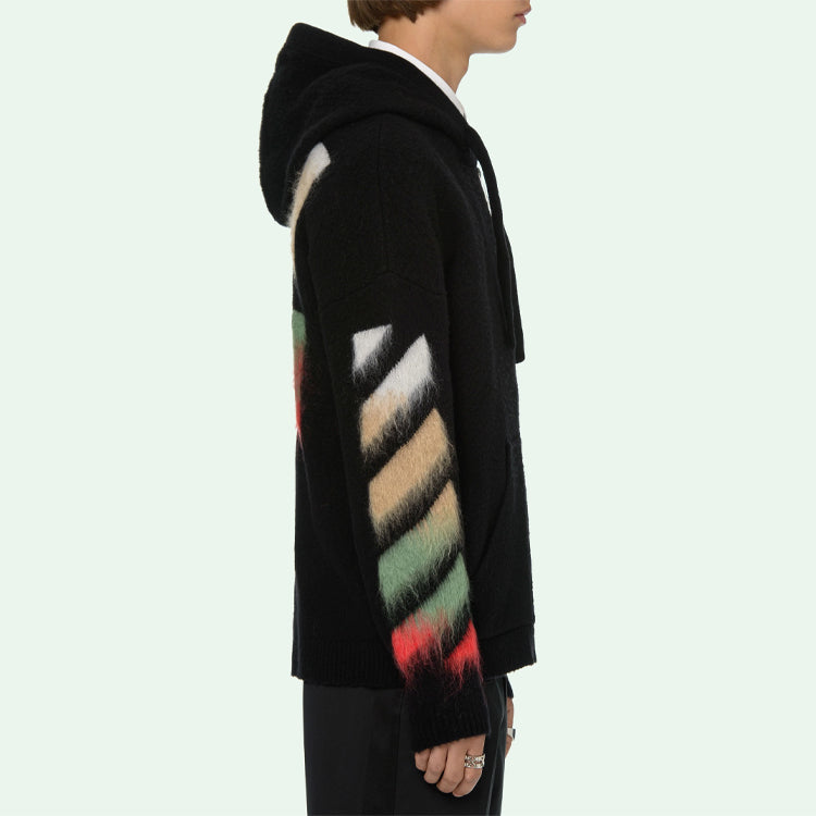 Men's Off-White SS21 Suede Stripe Black OMHA037R21KNI0011084