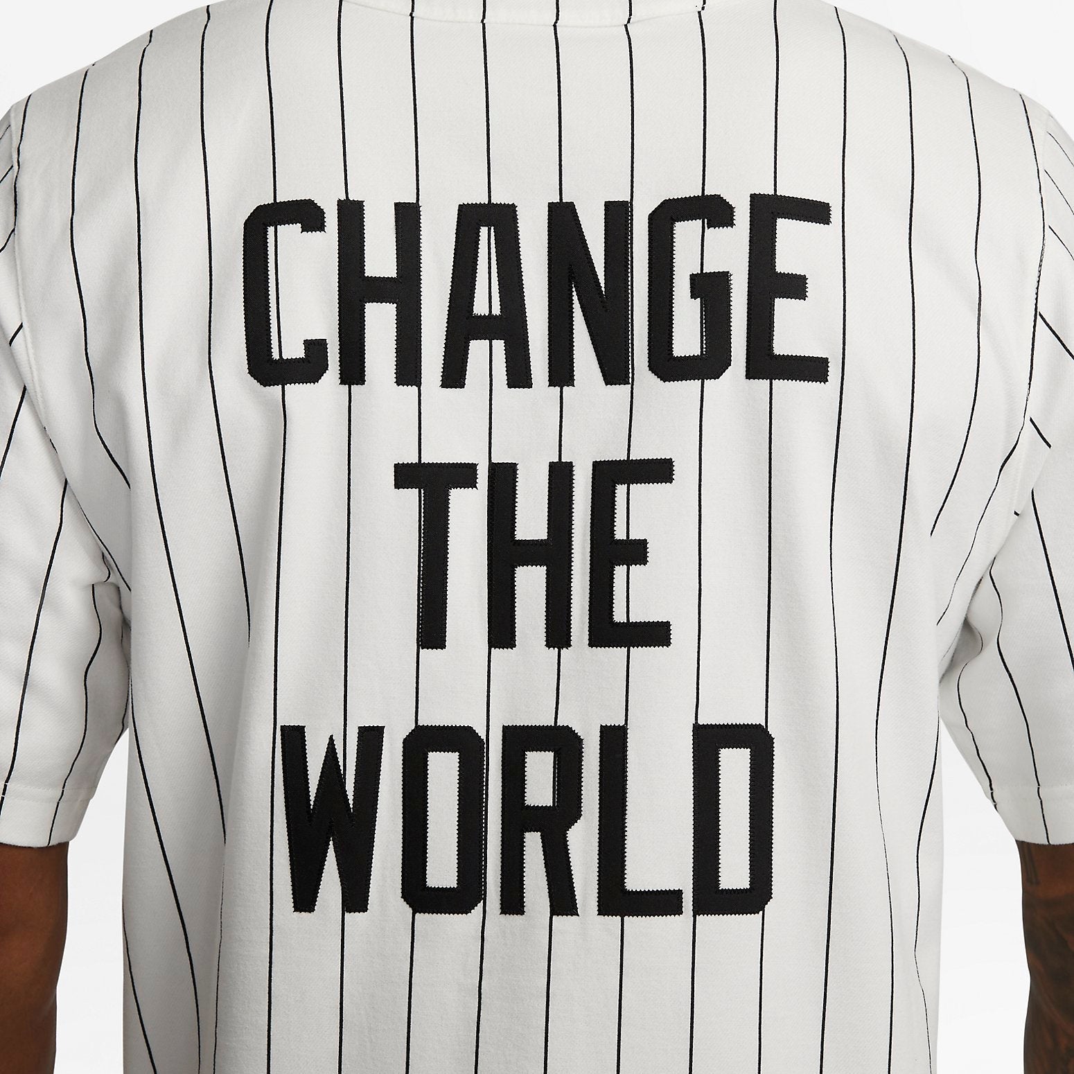 Nike Change The World 42 Baseball Jersey 'White Black' FJ2291-121
